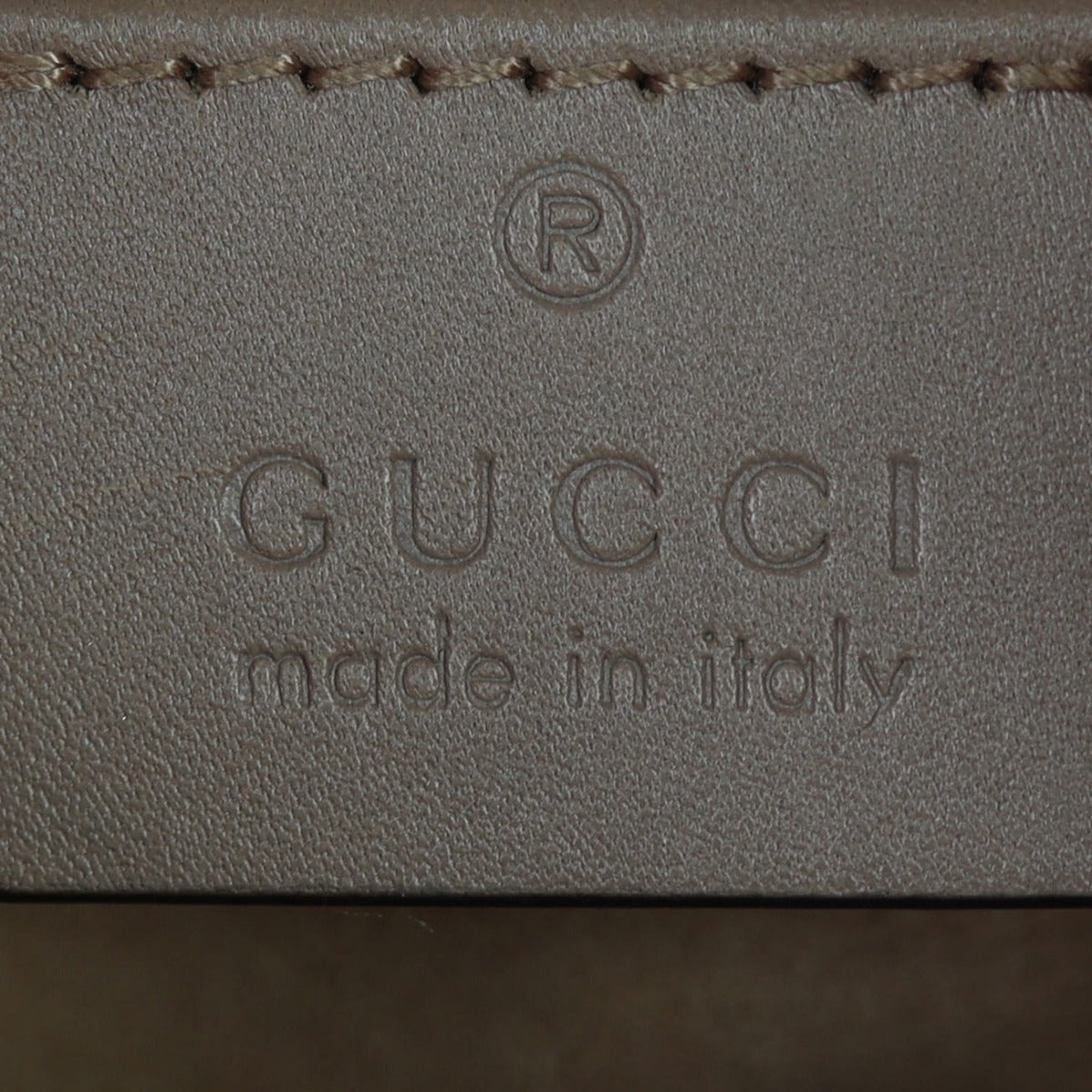 Gucci GG Marmont Super Mini Shoulder Bag Interior Stamp