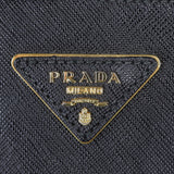 Prada Saffiano Lux Galleria Double Zip Tote Large (black) Hardware