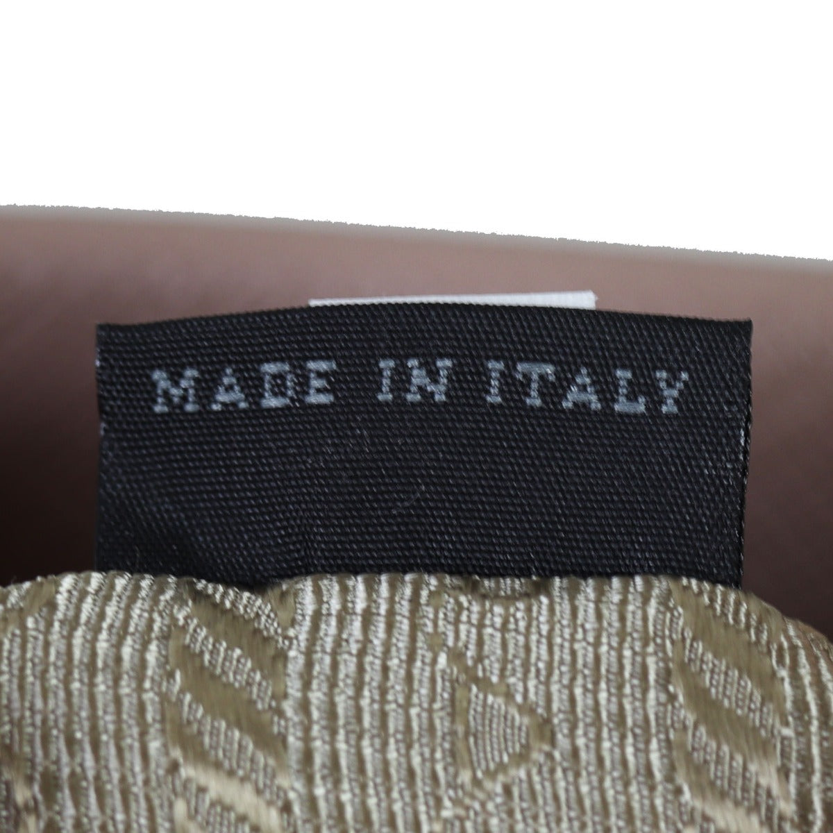 Prada Saffiano Two Way Tote (cammeo) Interior Stamp