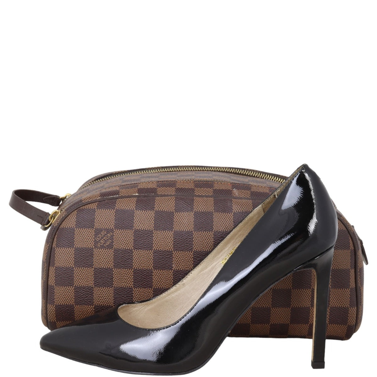 Louis Vuitton Toilet Dopp Pouch Damier Ebene