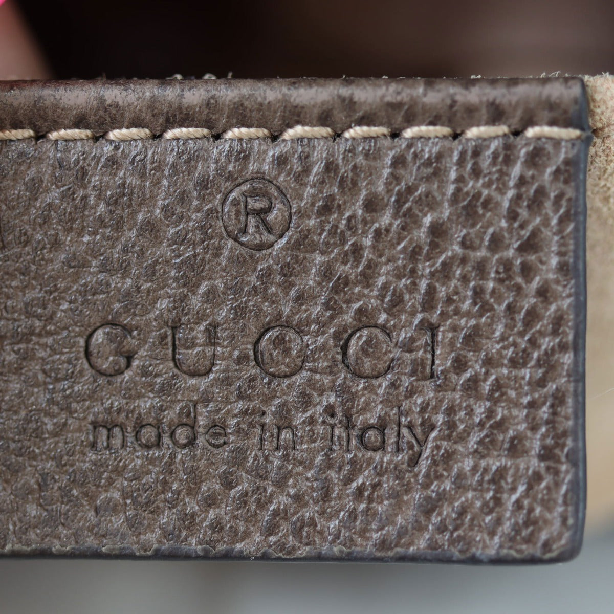 Gucci Ophidia GG Supreme Mini Shoulder Bag Interior Stamp