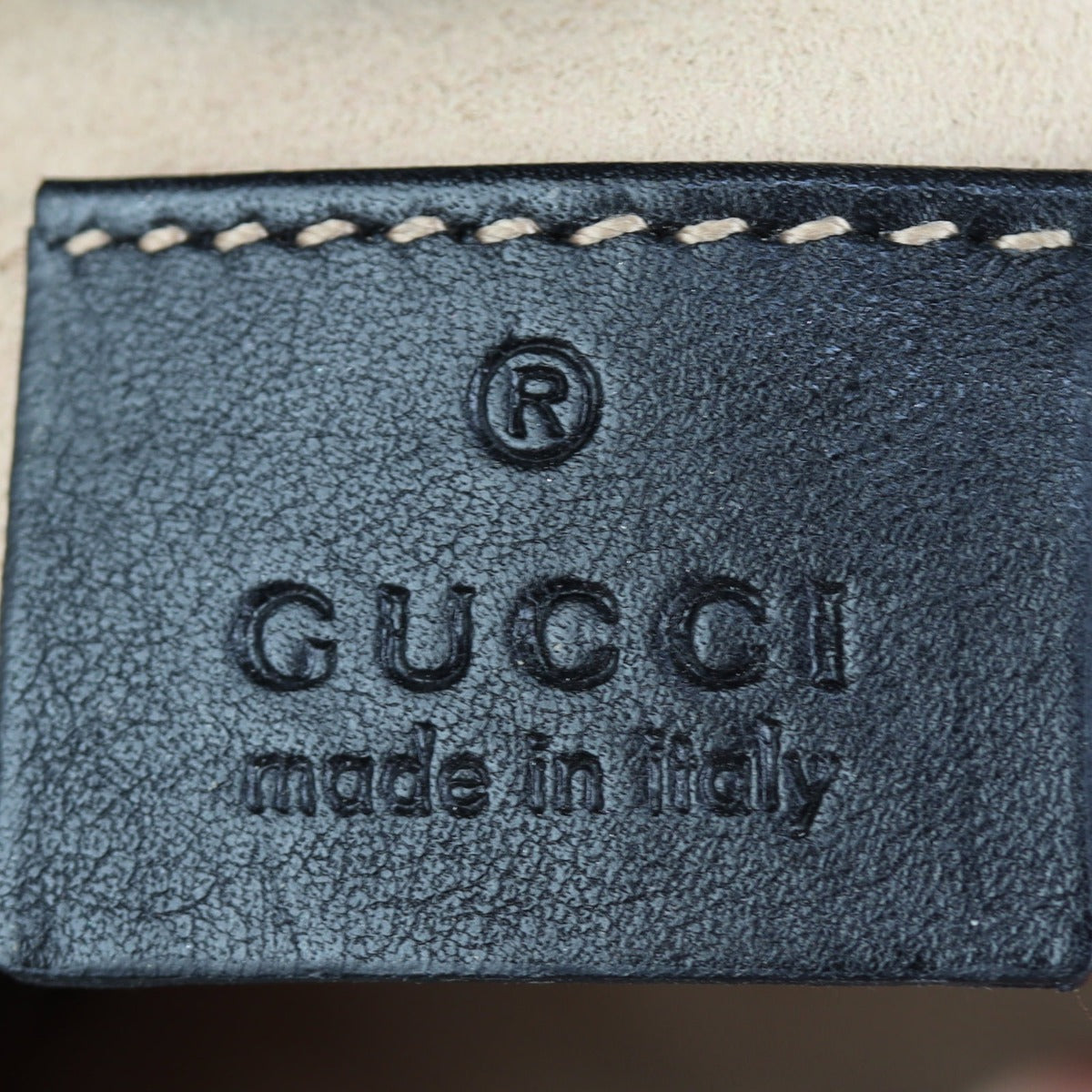 Gucci GG Marmont Mini Backpack Interior Stamp