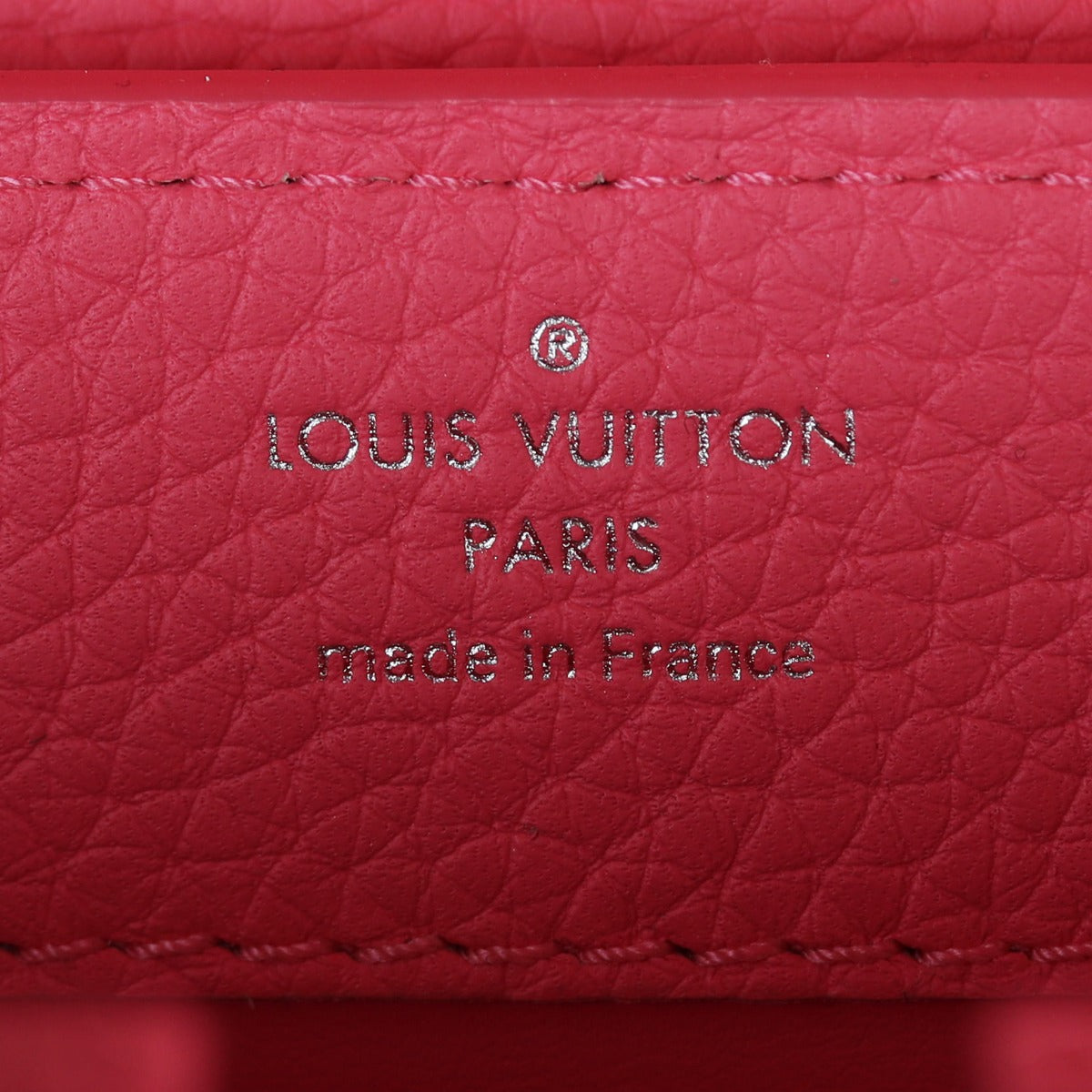 Louis Vuitton Capucines Mini Interior Stamp