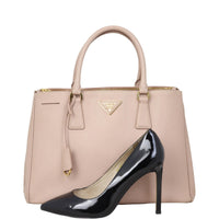 Prada Saffiano Lux Galleria Double Zip Tote Medium