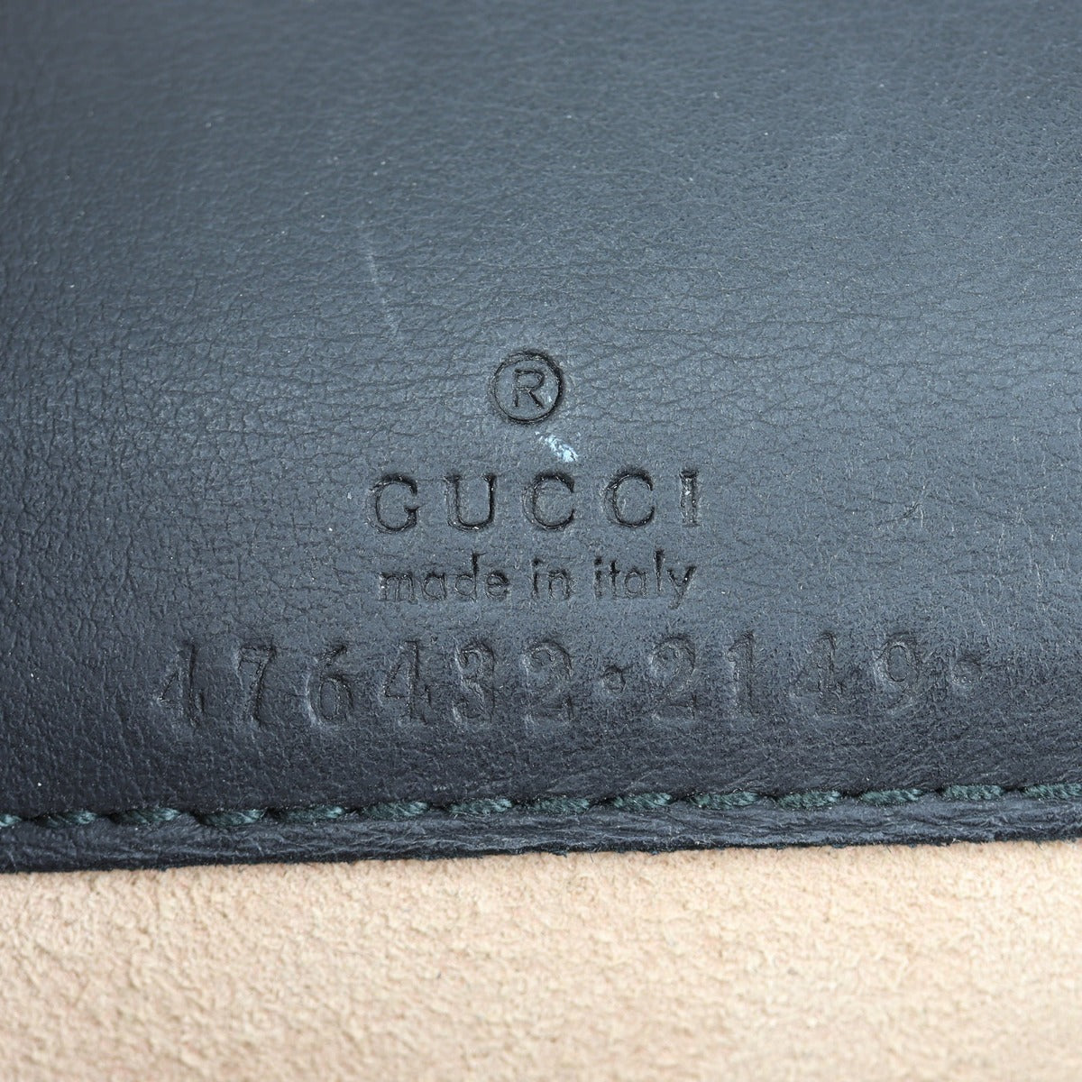 Gucci Dionysus GG Supreme Super Mini Bag Interior Stamp