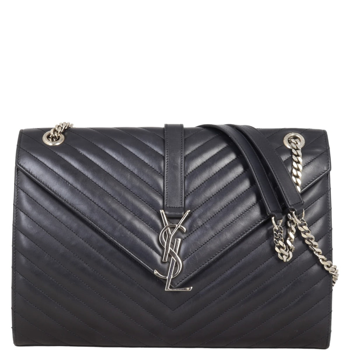 Saint Laurent Matelasse Envelope Large Bag