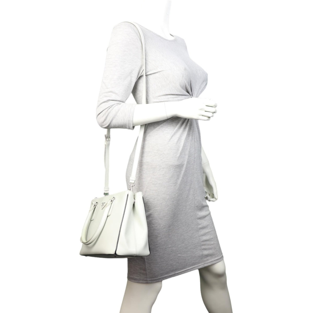 Prada Saffiano Lux Galleria Double Zip Tote Small