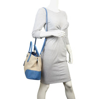 Prada Saffiano Cuir & Canapa Double Bag Medium