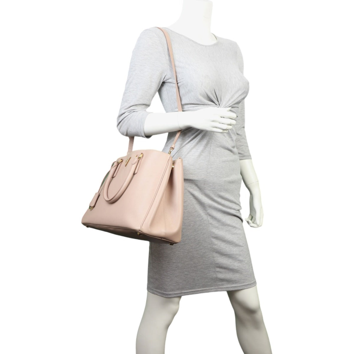 Prada Saffiano Lux Galleria Double Zip Tote Medium