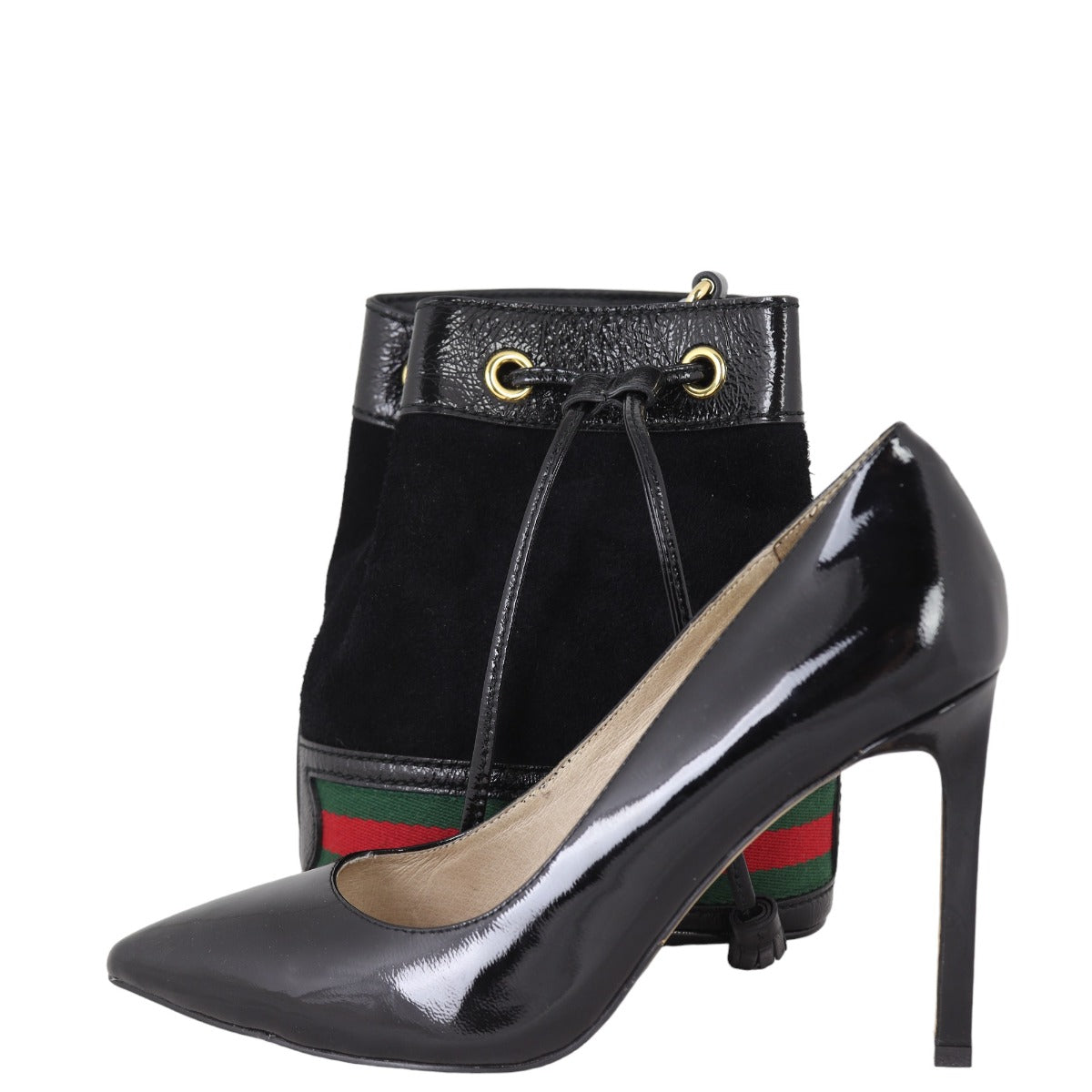 Gucci Ophidia Suede Bucket Bag Mini