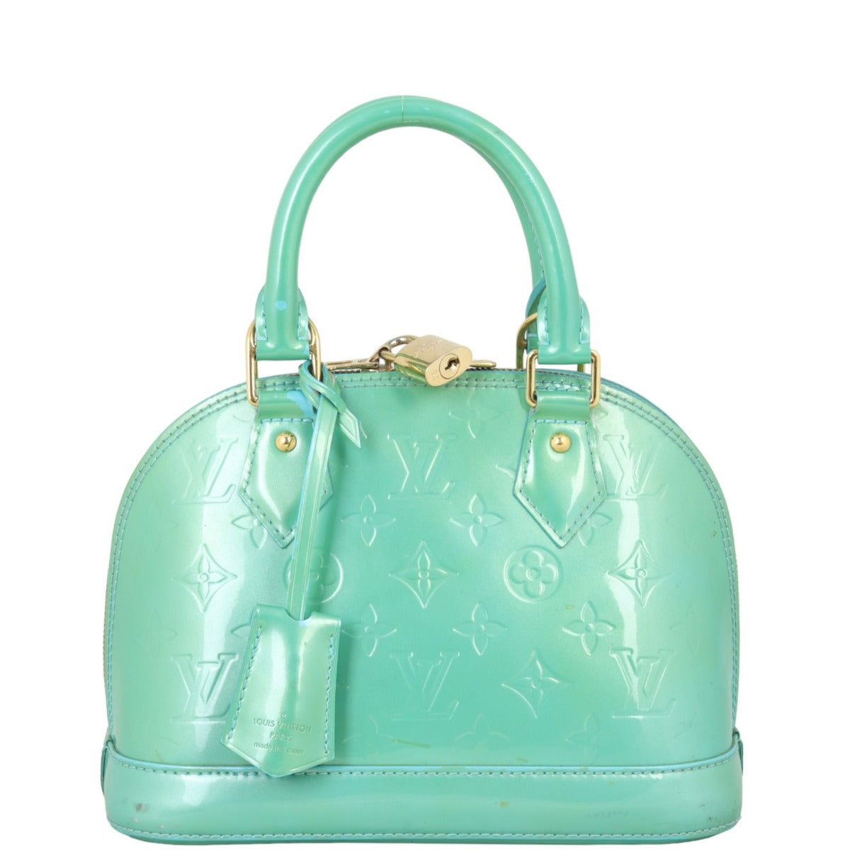 Louis Vuitton Alma BB Monogram Vernis | Mint Green