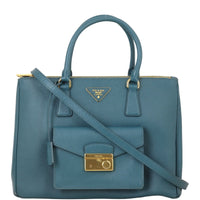 Prada Saffiano Lux Galleria Double Zip Pocket Tote Medium