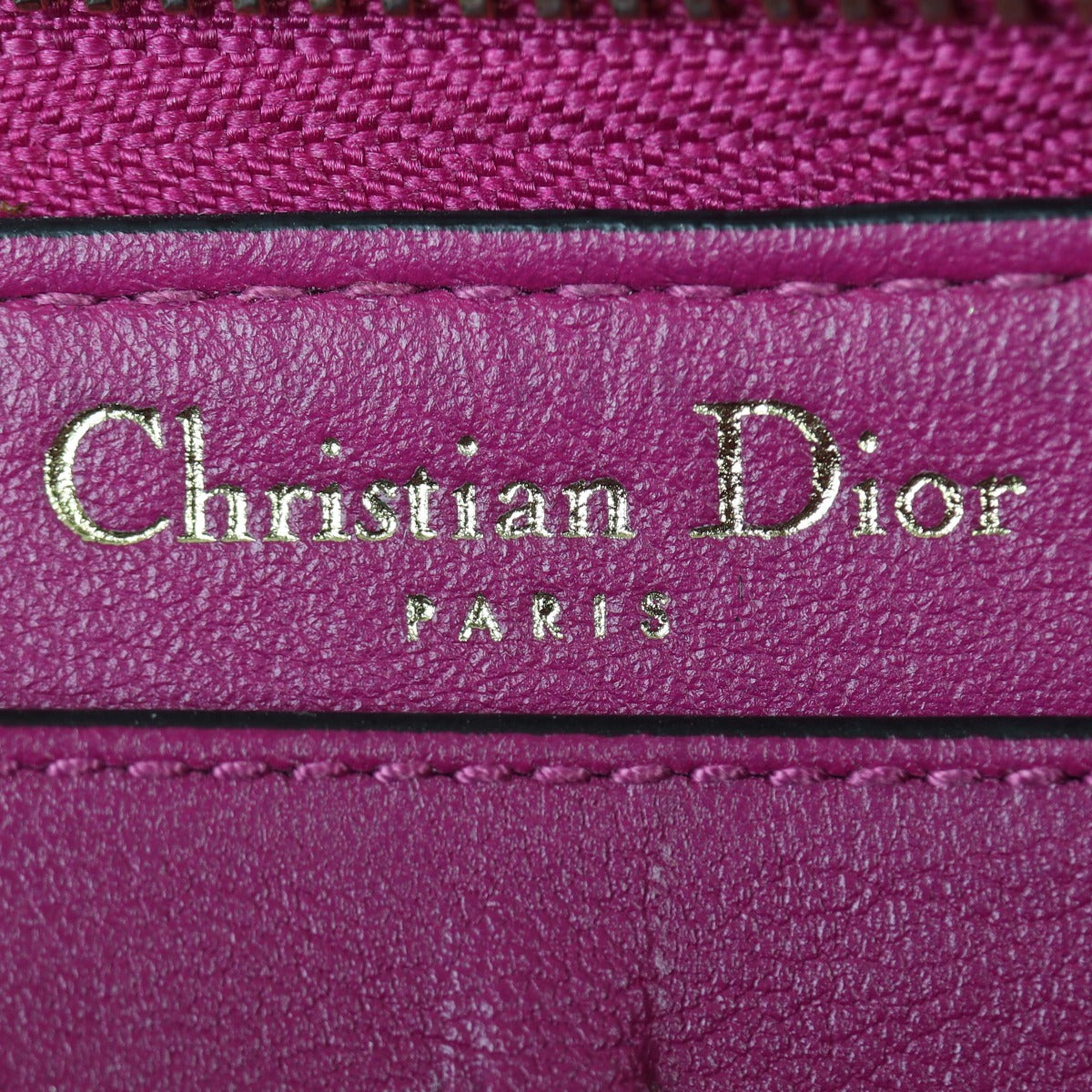 Dior Voyageur Continental Wallet Interior Stamp