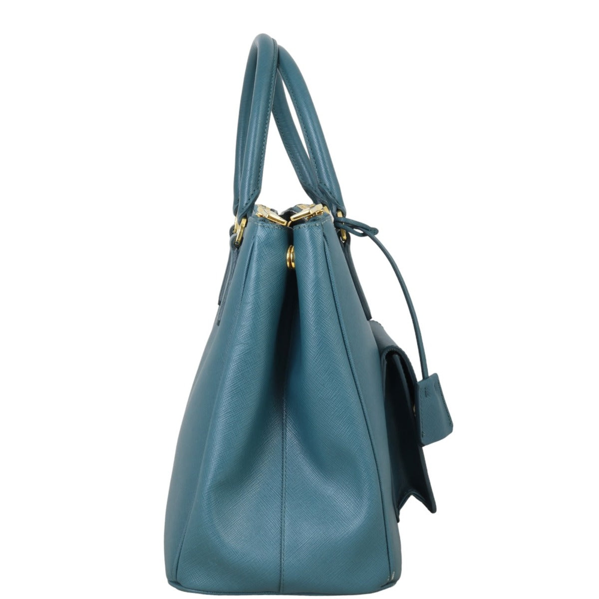 Prada Saffiano Lux Galleria Double Zip Pocket Tote Medium