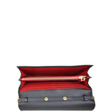 Prada Saffiano Lux Chain Wallet interior