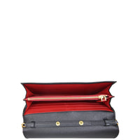 Prada Saffiano Lux Chain Wallet interior