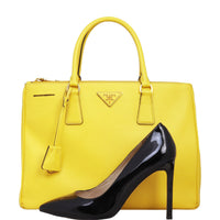 Prada Saffiano Lux Galleria Double Zip Tote Medium