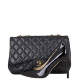 Chanel Classic Single Flap Jumbo | Black Quilted Caviar