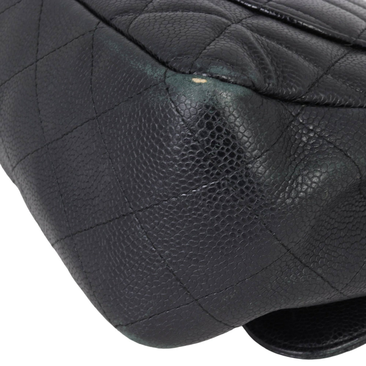 Chanel Classic Single Flap Jumbo | Black Quilted Caviar