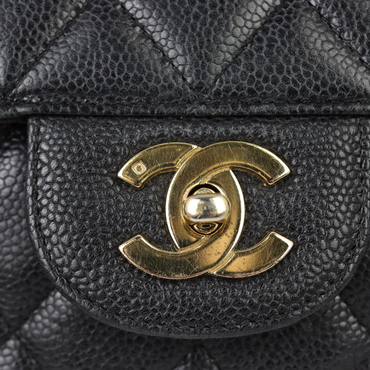 Chanel Classic Single Flap Jumbo | Black Quilted Caviar