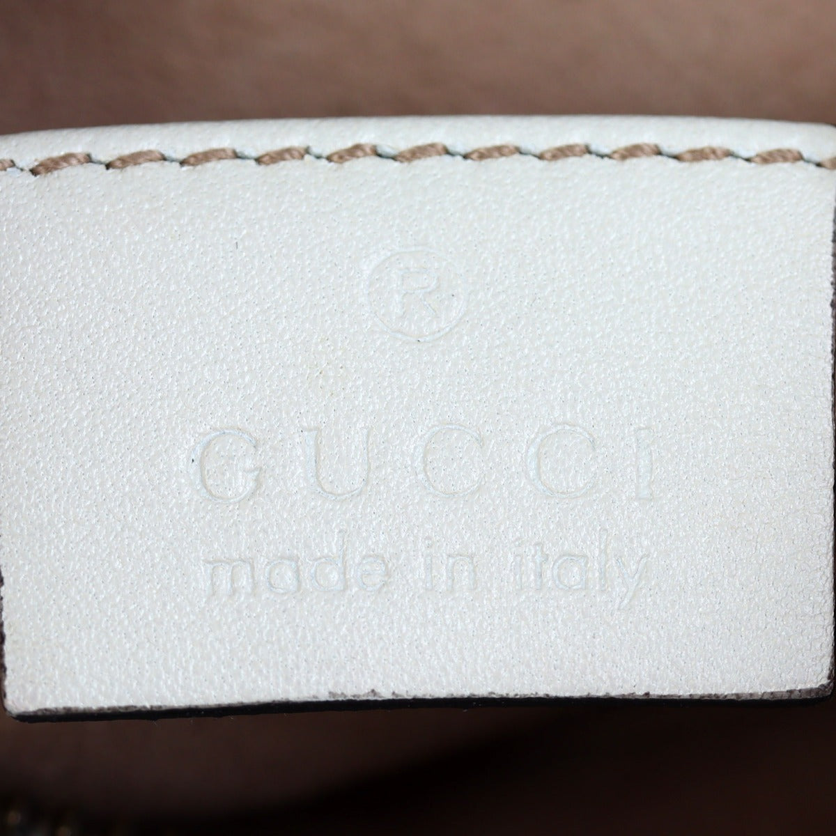 Gucci GG Marmont Small Camera Bag Interior Stamp