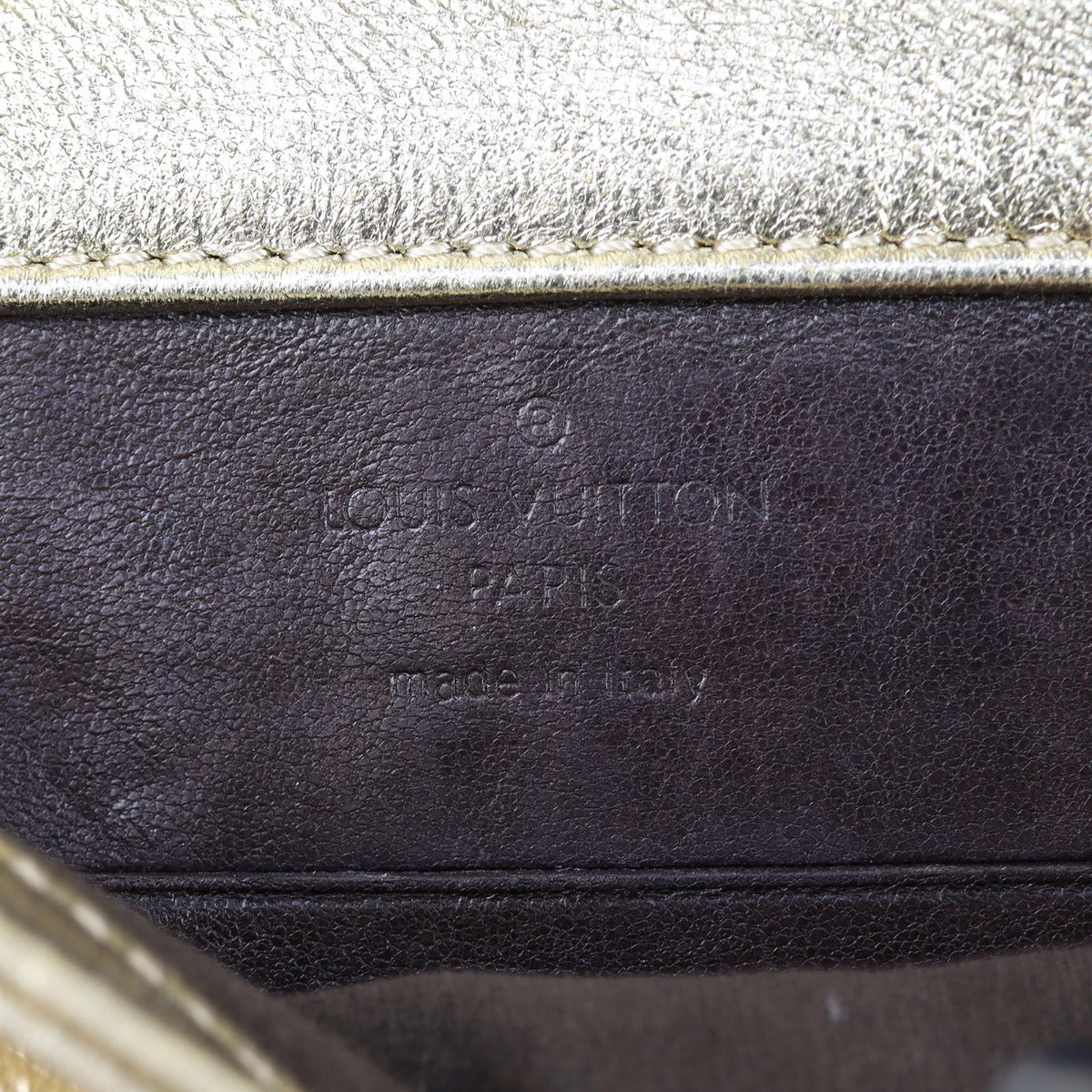 Louis Vuitton Sofia Coppola Slim Clutch Interior Stamp