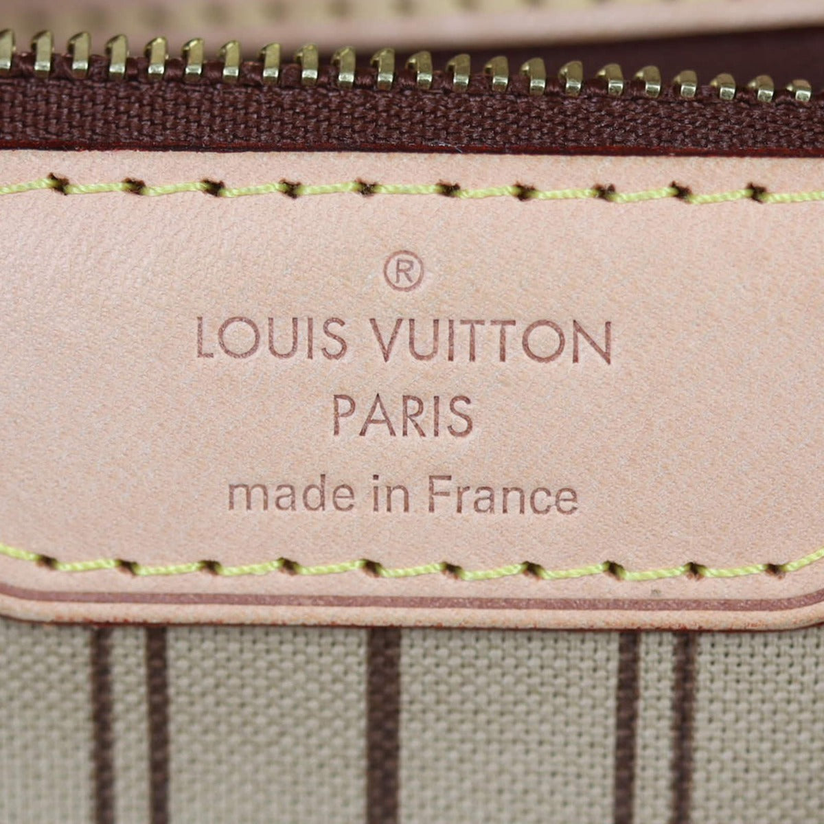 Louis Vuitton Neverfull MM Monogram Interior Stamp