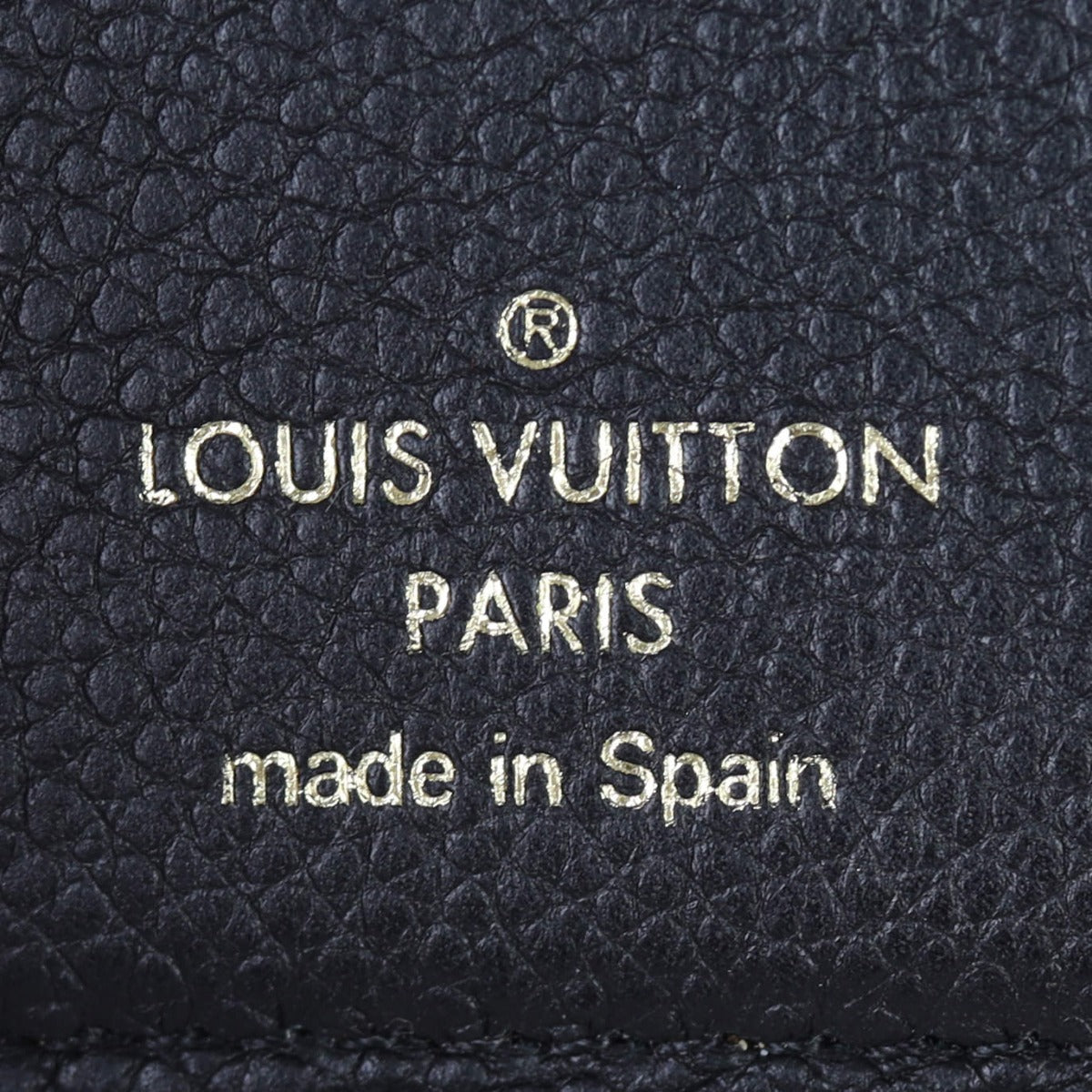 Louis Vuitton Pallas Compact Wallet Monogram Noir Interior Stamp