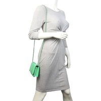 Chanel Classic Wallet on Chain Chevron | Mint Green