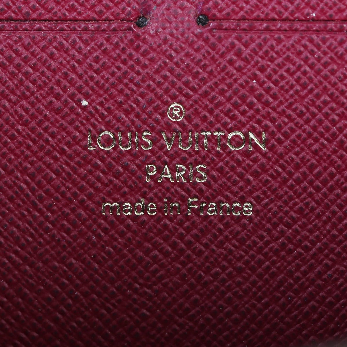 Louis Vuitton Clemence Wallet Interior Stamp