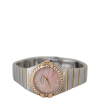 Omega Constellation 18k Rose Gold Diamond Watch