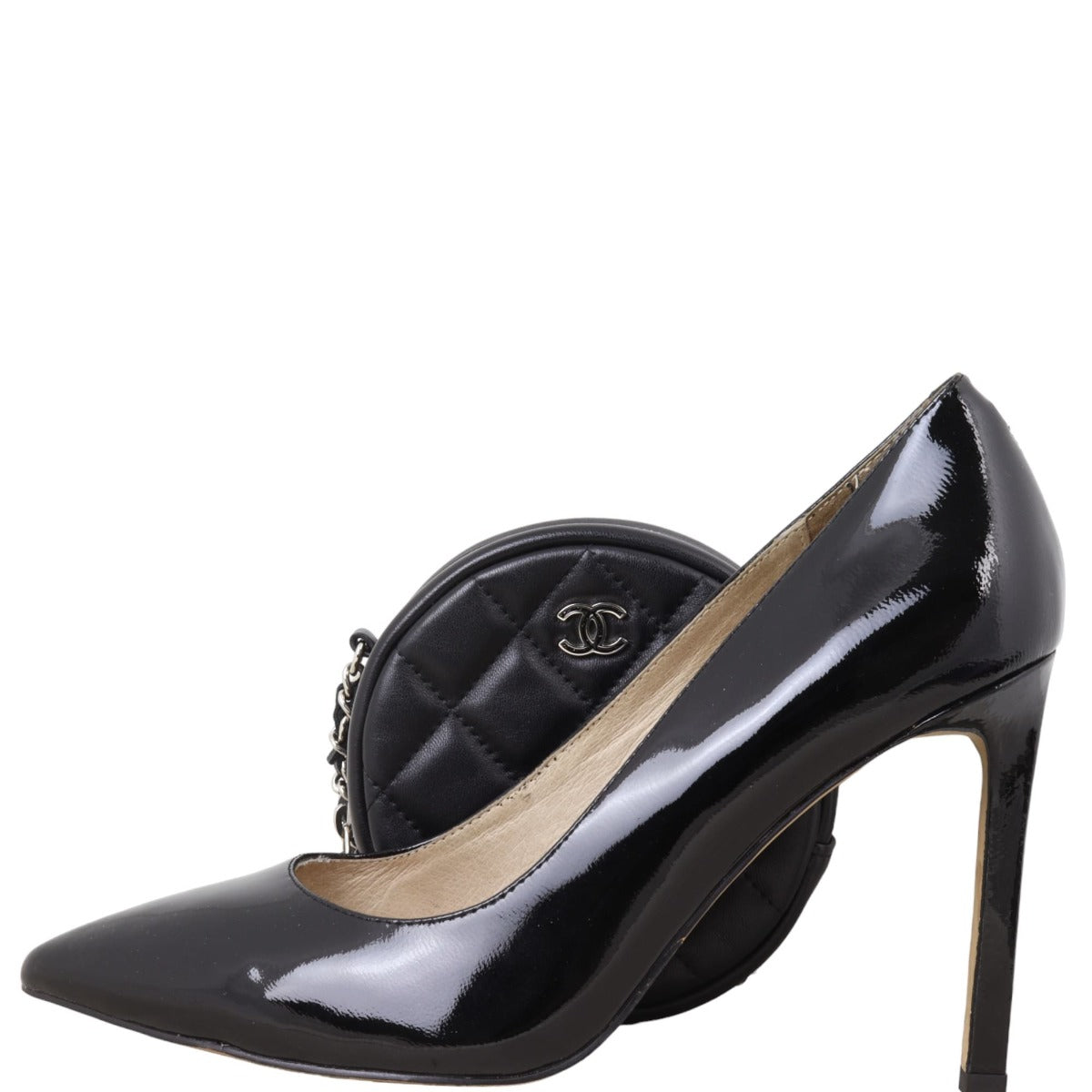 Chanel CC Round Clutch with Chain