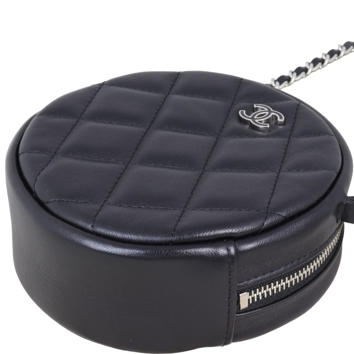 Chanel CC Round Clutch with Chain