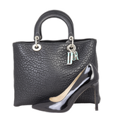 Dior Lady Dior Large Canyon Grained Lambskin