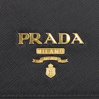 Prada Saffiano Lux Chain Wallet hardware