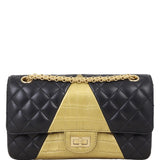 Chanel 2.55 Reissue 225 Double Flap Bag Croc-Embossed