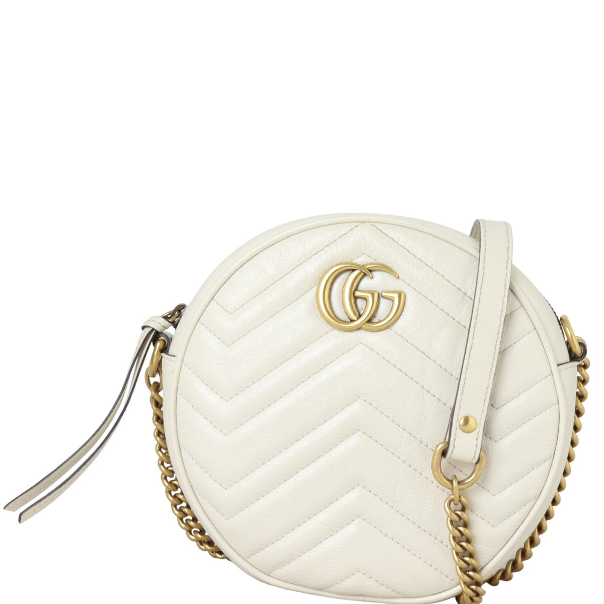 Gucci GG Marmont Round Chain Shoulder Bag