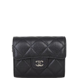 Chanel CC Card Holder on Chain | Black