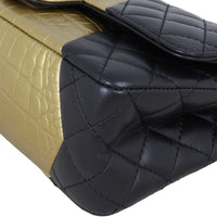 Chanel 2.55 Reissue 225 Double Flap Bag Croc-Embossed