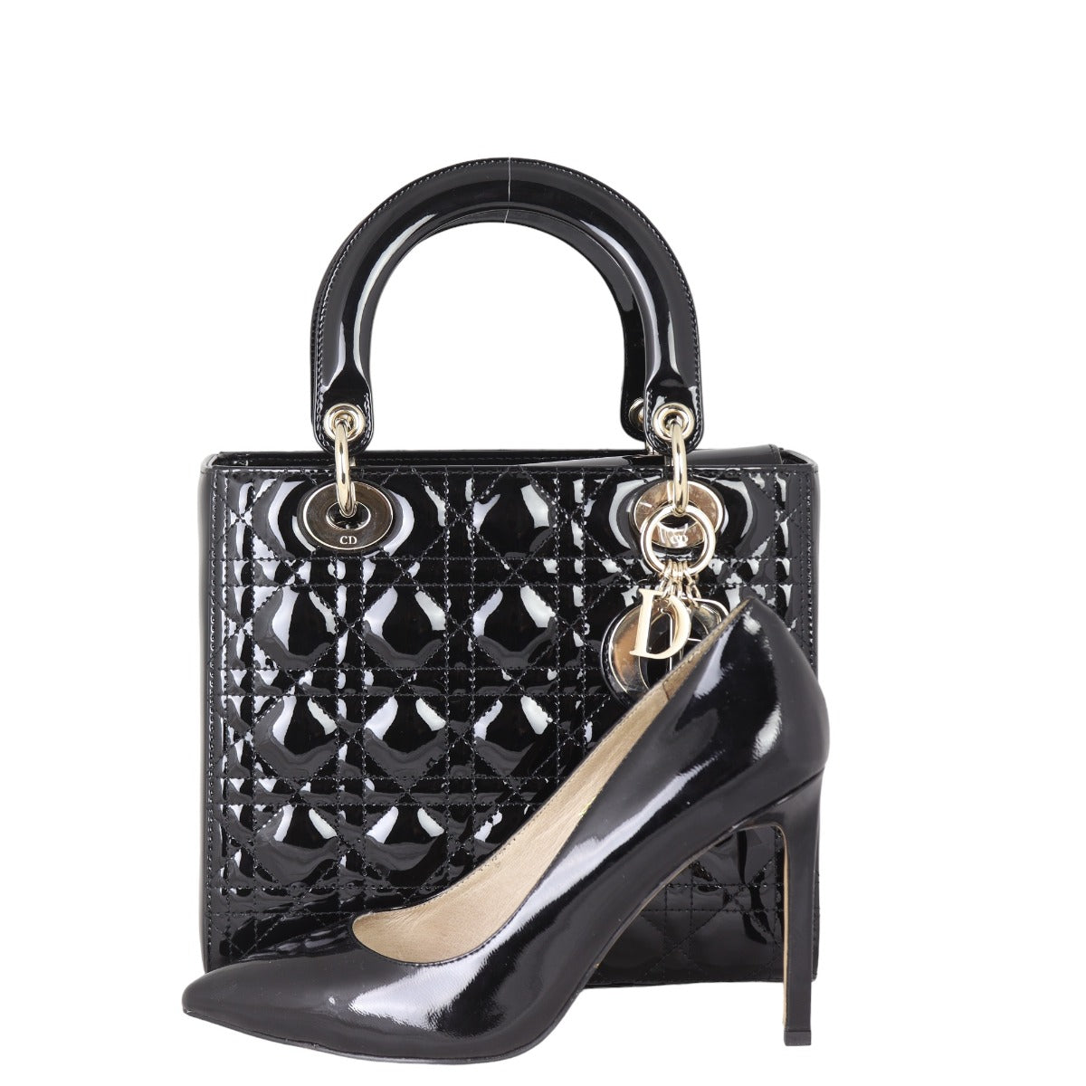 Dior Lady Dior Medium Patent