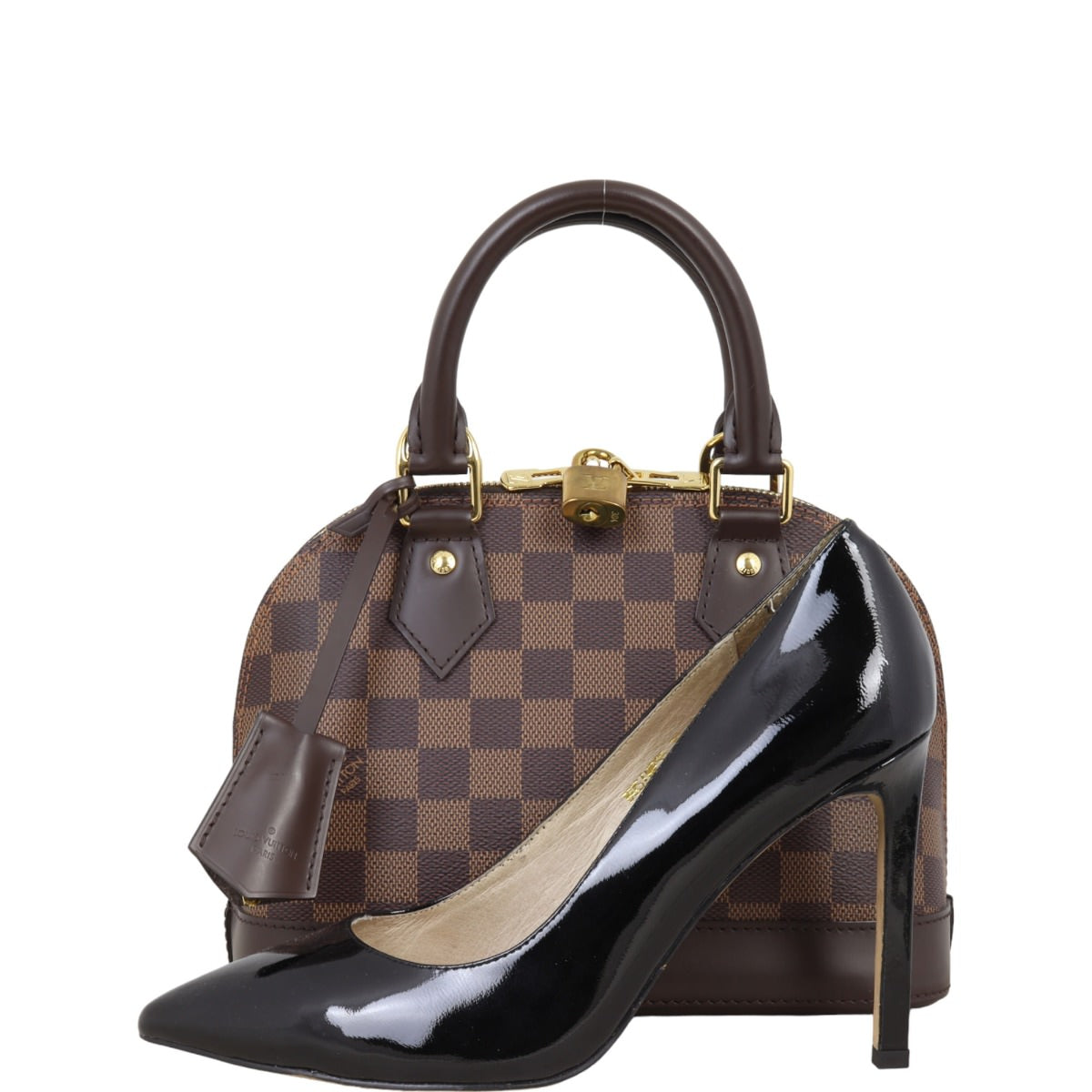 Louis Vuitton Alma BB Damier Ebene | Gold