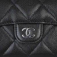 Chanel CC Card Holder on Chain | Black