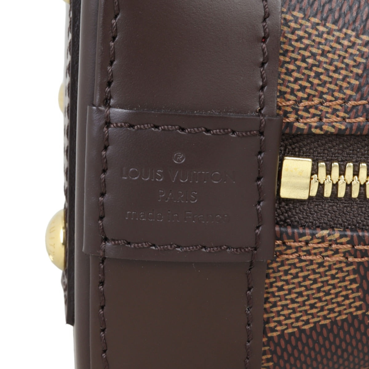 Louis Vuitton Alma BB Damier Ebene | Gold