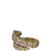 Bvlgari Serpenti Peridot 18K Yellow Gold Diamond Ring