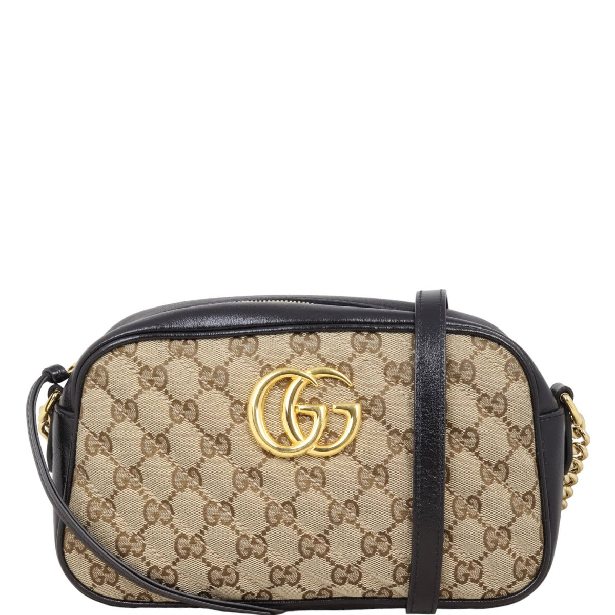 Gucci GG Canvas Marmont Diagonal Small Camera Bag