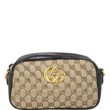 Gucci GG Canvas Marmont Diagonal Small Camera Bag