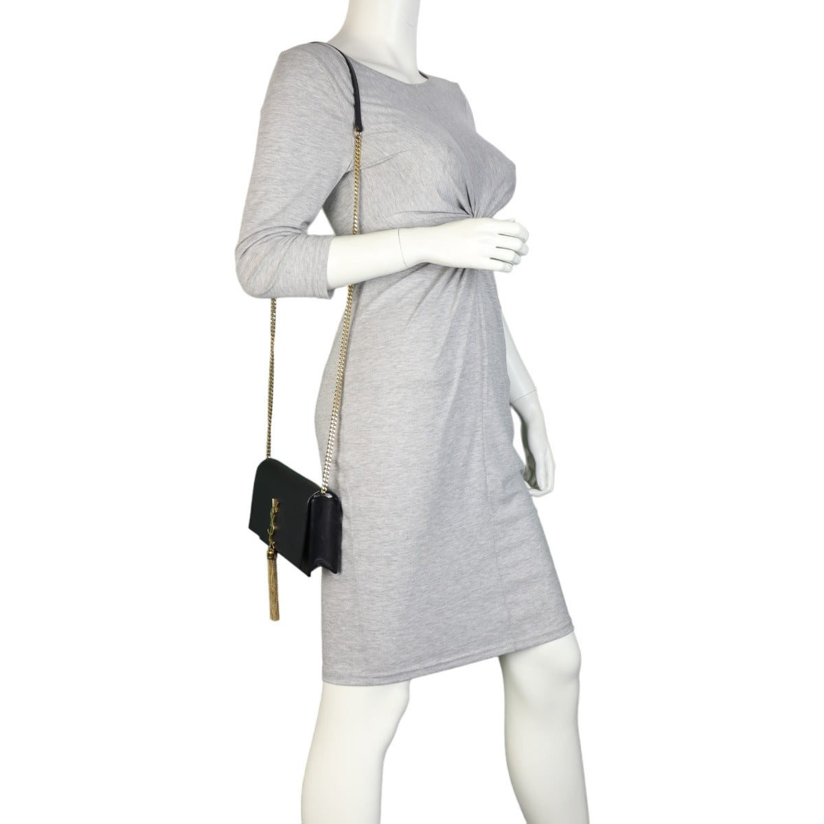 Saint Laurent Kate Tassel Chain Wallet