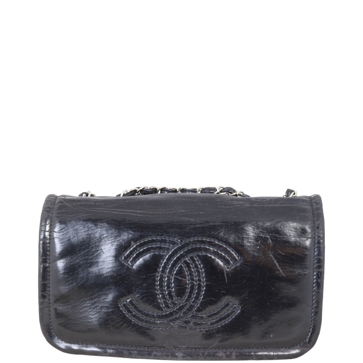 Chanel CC Vinyl Lipstick Ligne Flap Bag