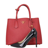 Prada Saffiano Cuir Double Bag Medium