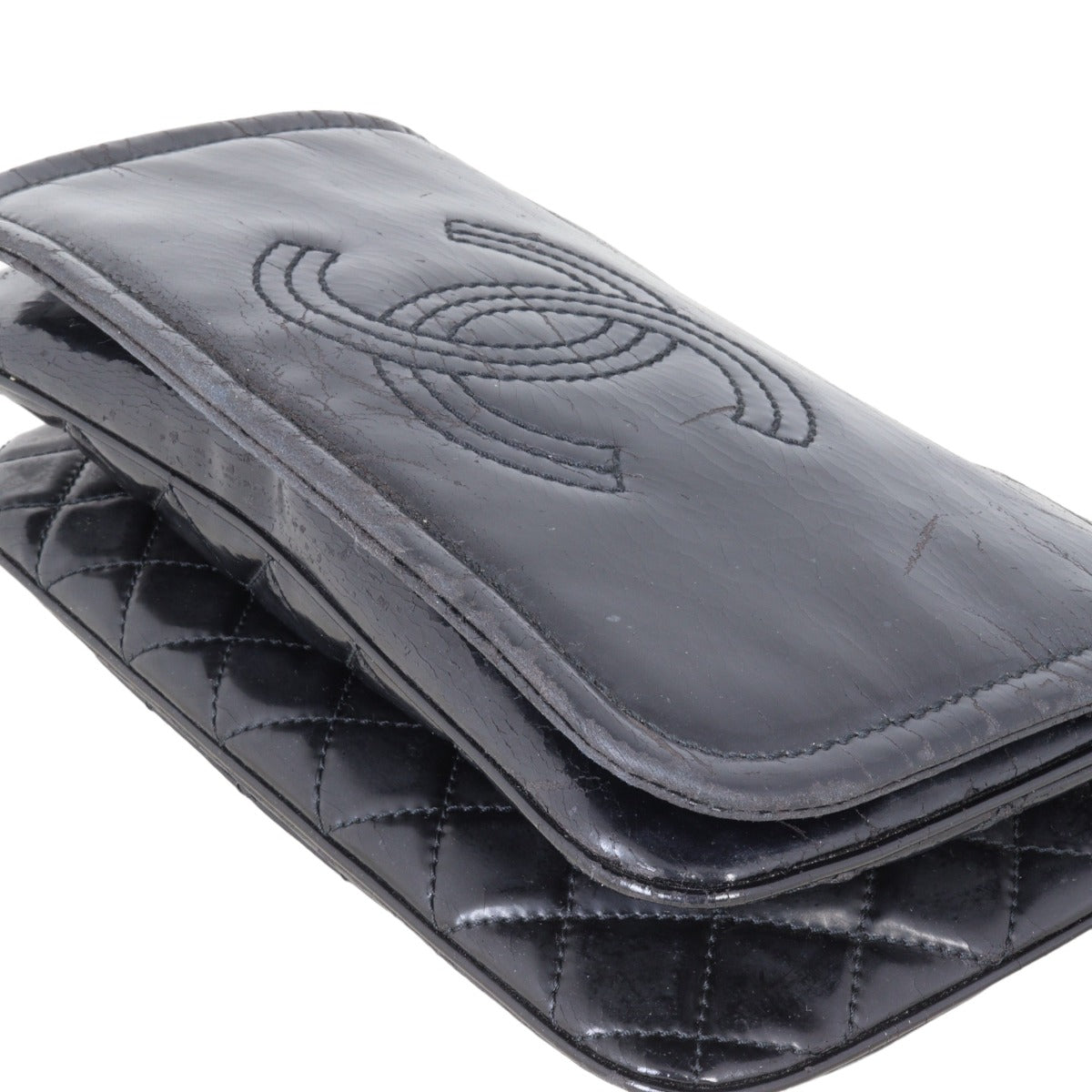 Chanel CC Vinyl Lipstick Ligne Flap Bag